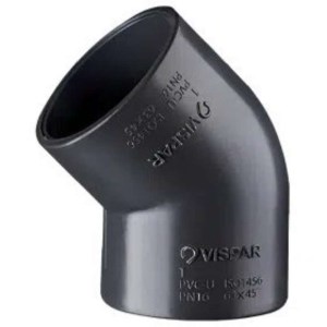 زانو 45درجهUPVSچسبی110 VISPAR